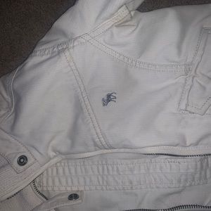 White crop jacket